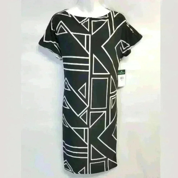 Lauren Ralph Lauren Dresses & Skirts - Ralph Lauren Women's Black Art Deco Print Dress